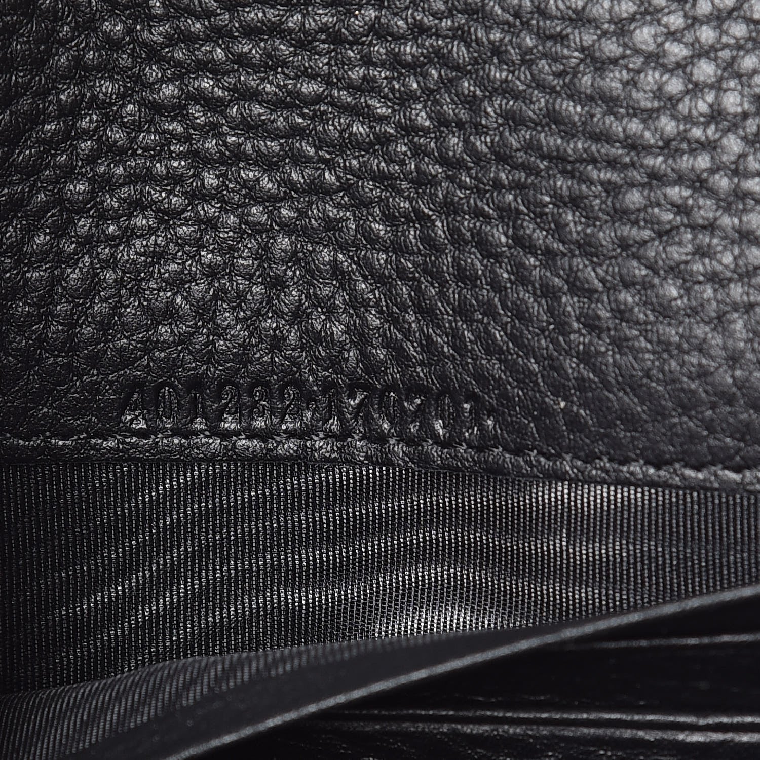 Gucci Calfskin GG Marmont Chain Wallet Black 9 of 9