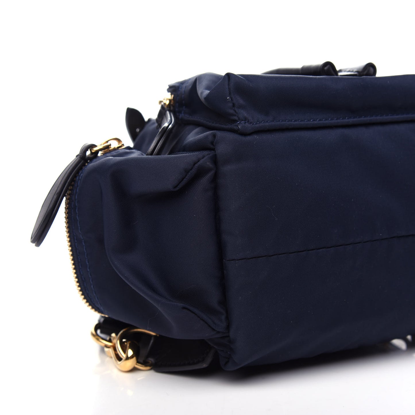 Nylon Small Crossbody Rucksack Backpack Ink Blue