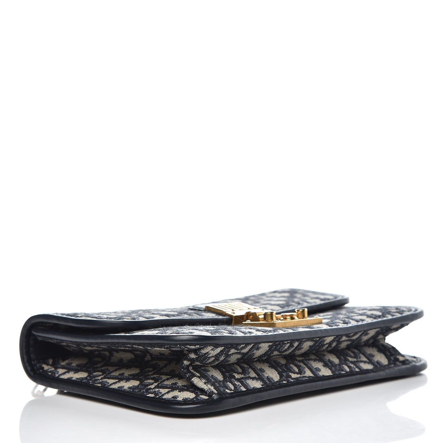 Oblique Small DiorAddict Flap Bag Navy Blue