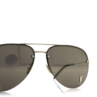 Saint Laurent Aviator Classic 11M Sunglasses Gold 6 of 7