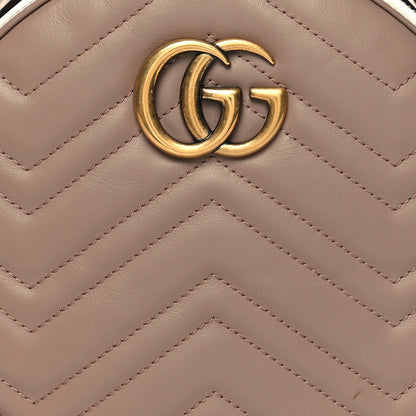 Gucci Calfskin Matelasse GG Marmont Backpack Porcelain Rose 8 of 12