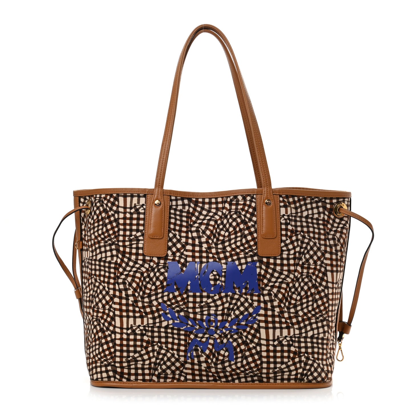 Visetos Medium Liz Reversible Shopper Tote Cognac