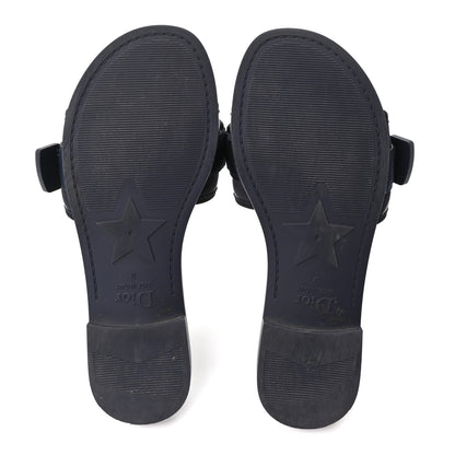 Christian Dior Technical Stretch Fabric Camouflage Dio(r)evolution Slide Sandals 37 Deep Blue 6 of 9