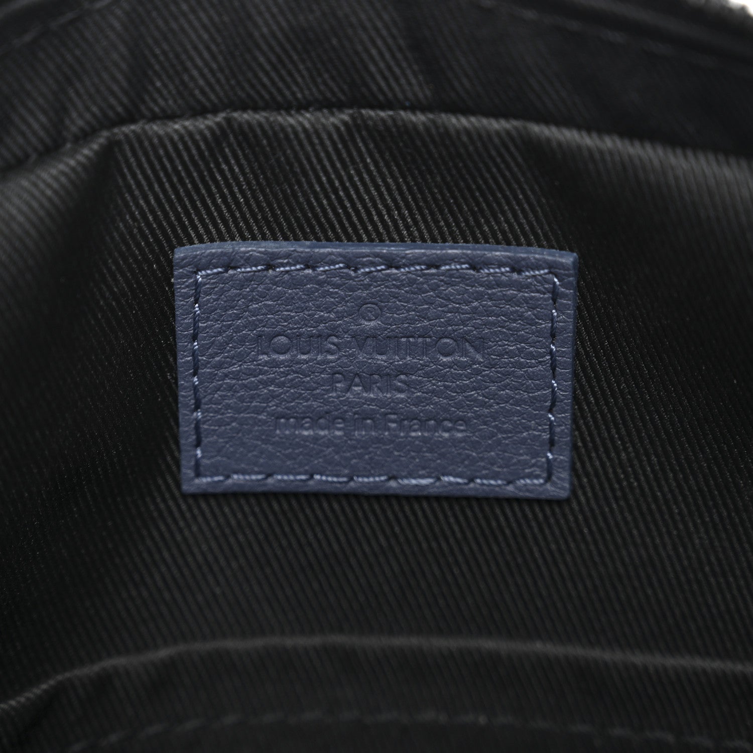 Louis Vuitton Calfskin Monogram Shadow Trio Messenger Navy River Blue 5 of 10