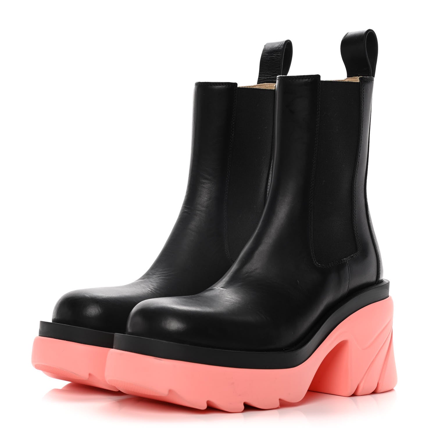 Bottega Veneta Calfskin The Flash Chelsea Boots 36.5 Black Flamingo 3 of 16
