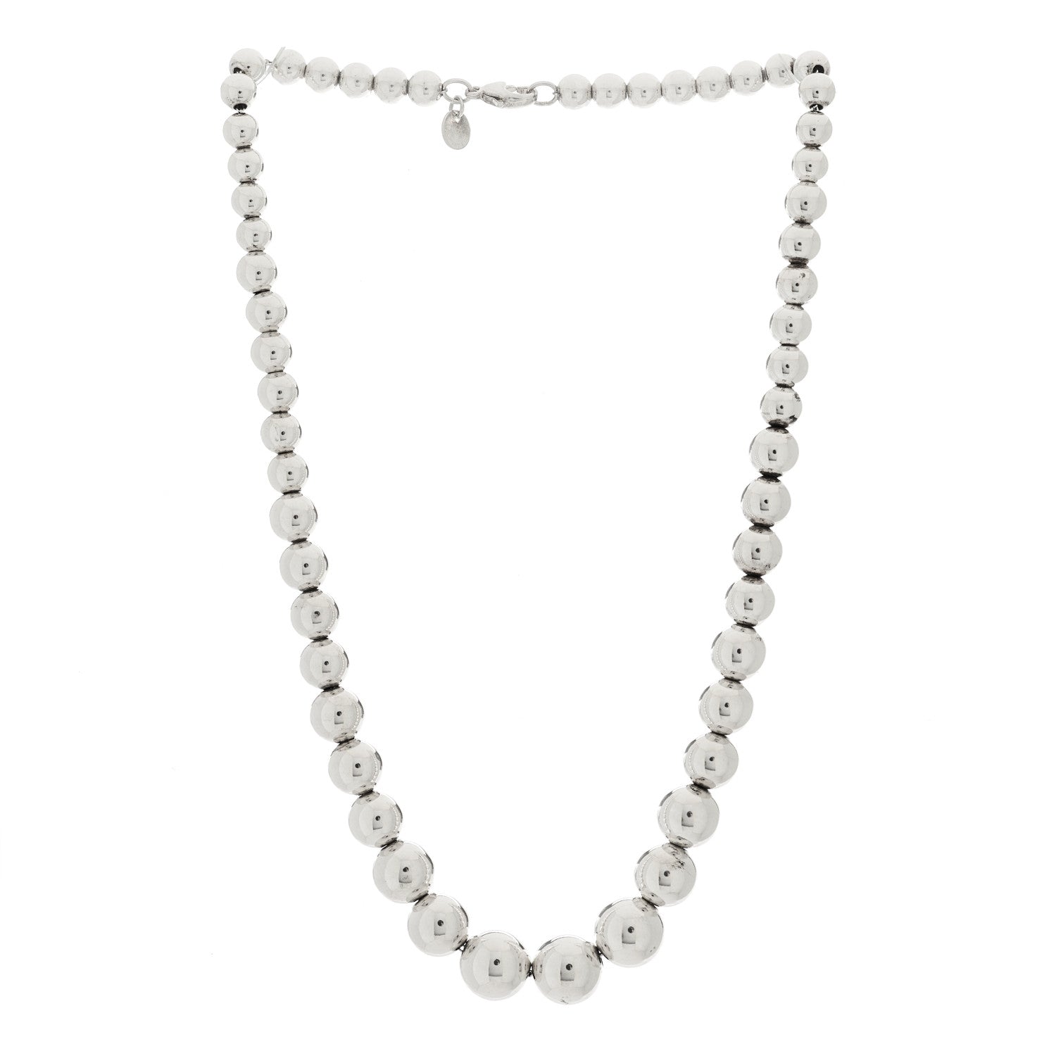 Tiffany Sterling Silver HardWear Graduated Ball Necklace 3 of 5