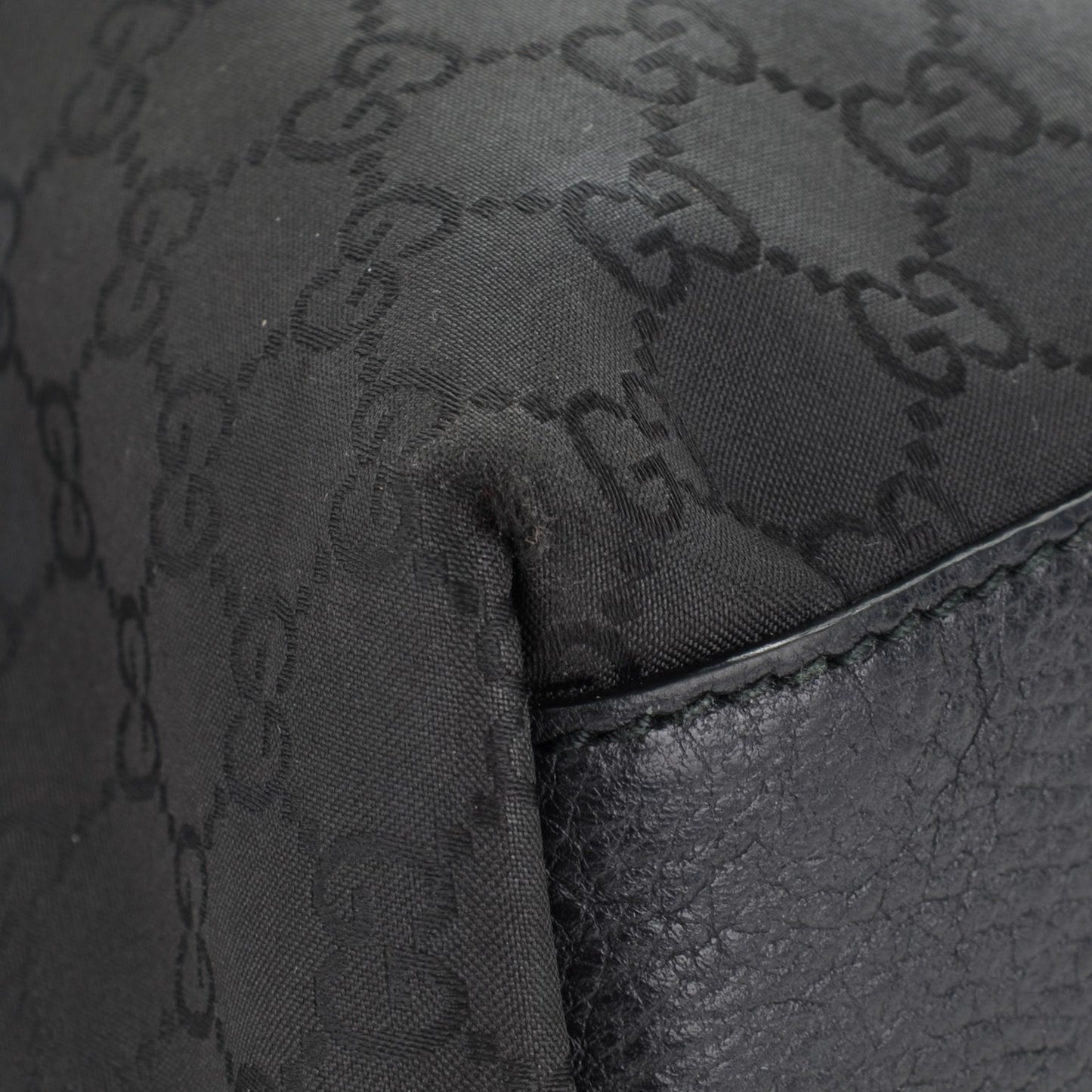 Nylon Monogram Large Tote Black