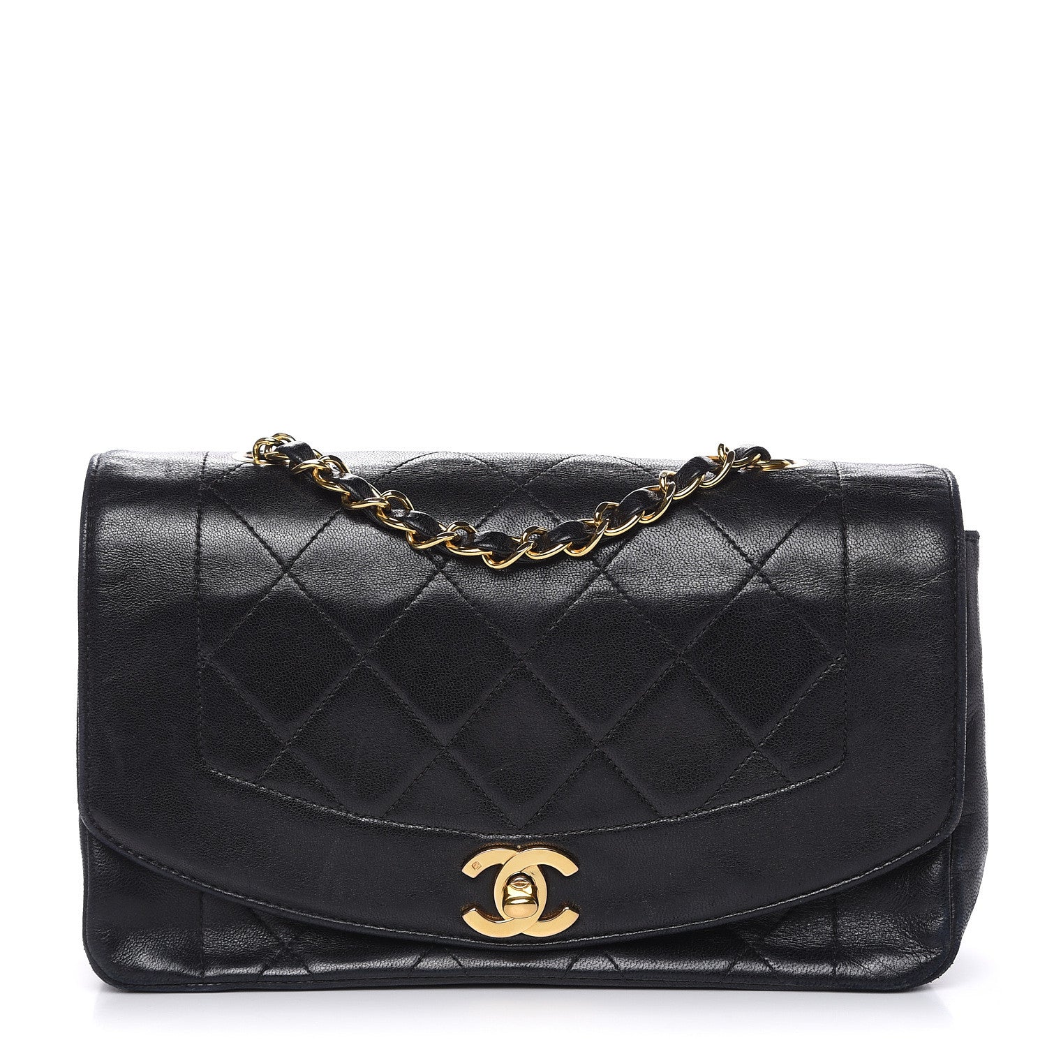 Chanel Lambskin Quilted Small Single Flap Black 1 of 17