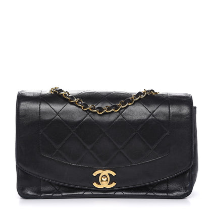 Chanel Lambskin Quilted Small Single Flap Black 1 of 17