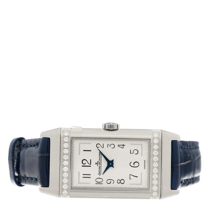 Jaeger-LeCoultre Stainless Steel Alligator Diamond 20mm Reverso One MonoFace Quartz Watch Q3288420 3 of 6