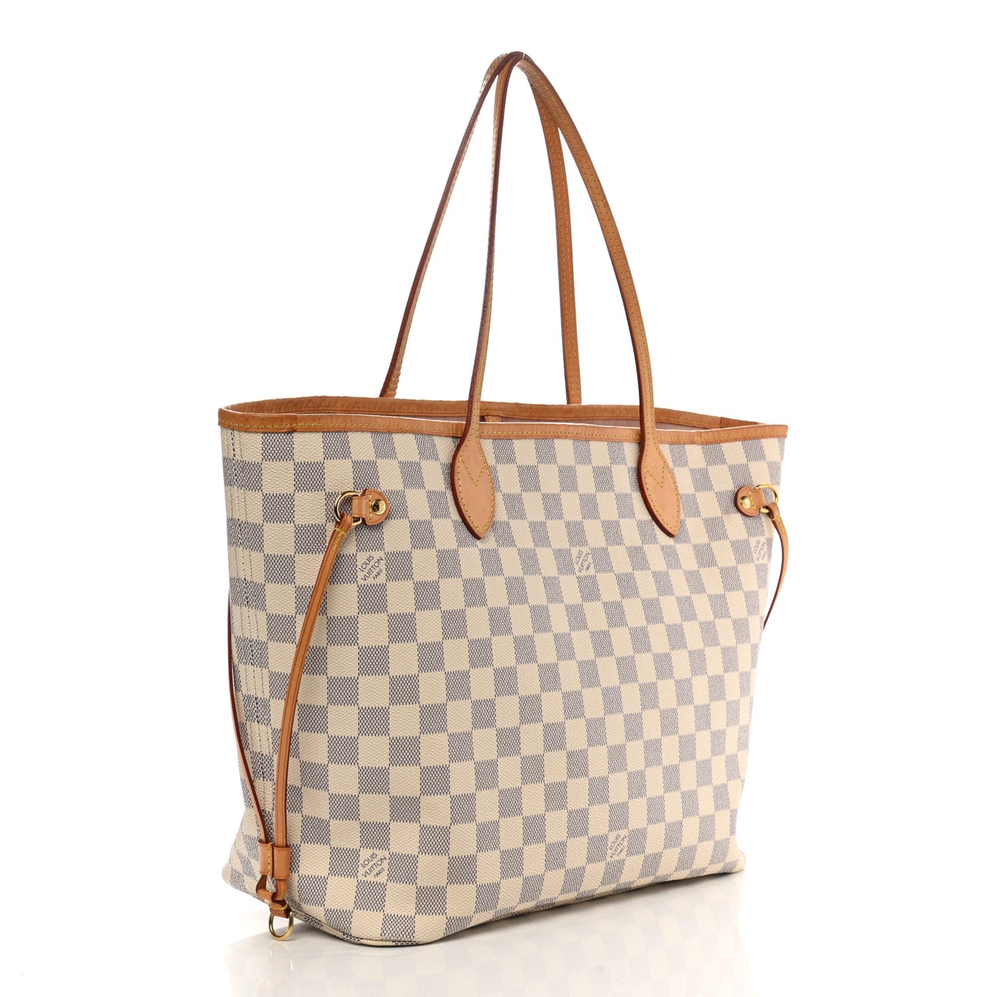Damier Azur Neo Neverfull MM Rose Ballerine