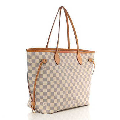 Louis Vuitton Damier Azur Neo Neverfull MM Rose Ballerine 3 of 12