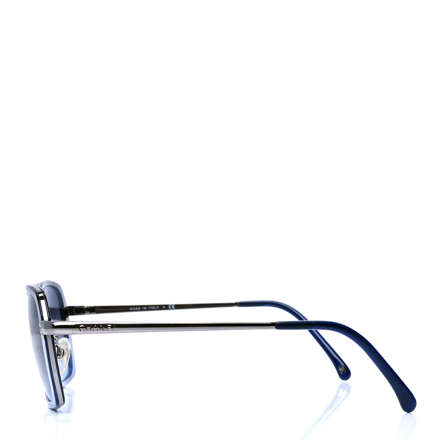 Metal CC Sunglasses 4184 Blue