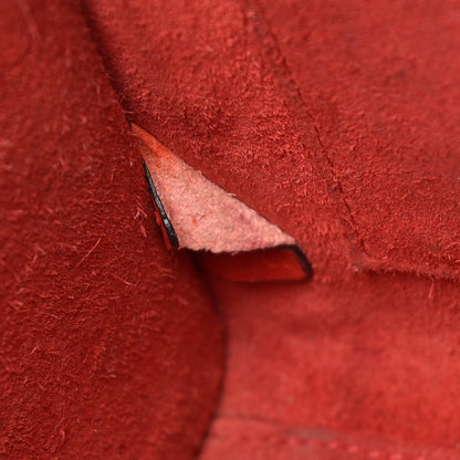Celine Drummed Calfskin Nano Luggage Coquelicot 6 of 23