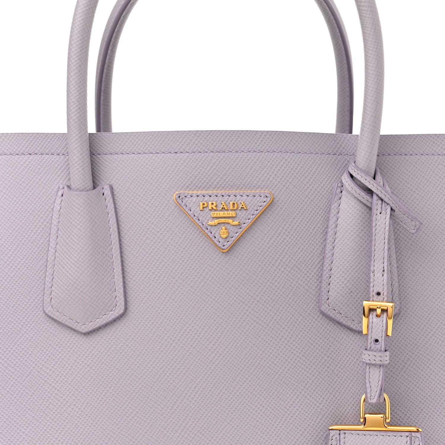 Prada Saffiano Cuir Small Double Bag Glicine 8 of 12