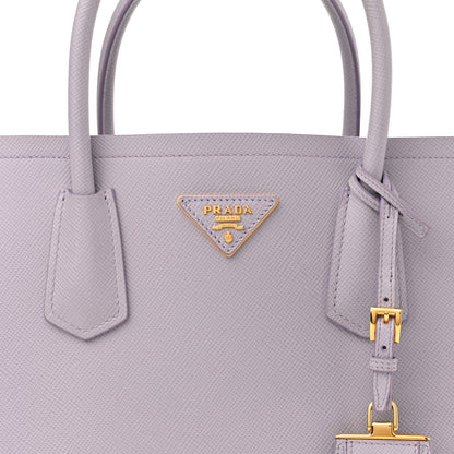 Prada Saffiano Cuir Small Double Bag Glicine 8 of 12