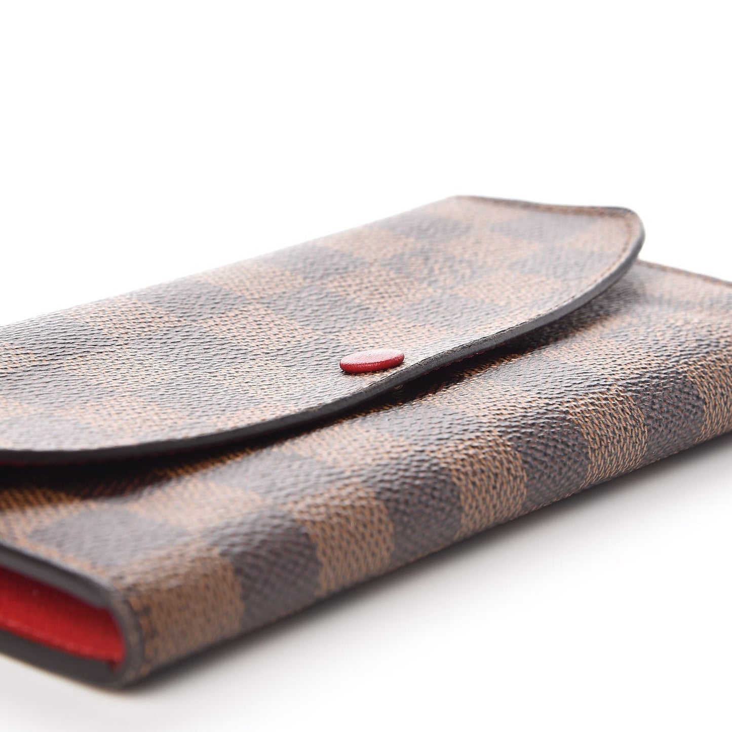 Damier Ebene Emilie Wallet Red
