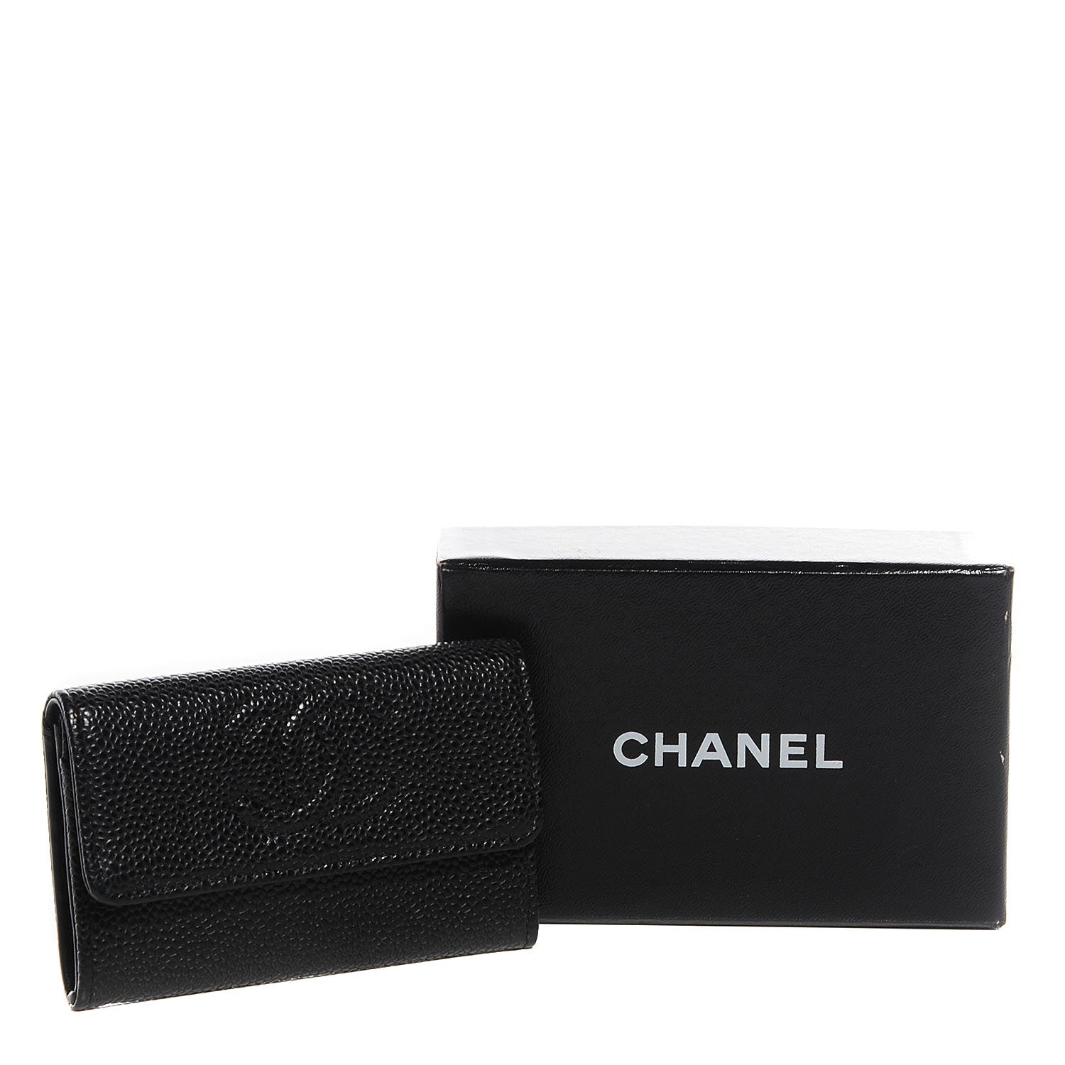 Chanel Caviar Timeless CC Flap Card Holder Black 9 of 9