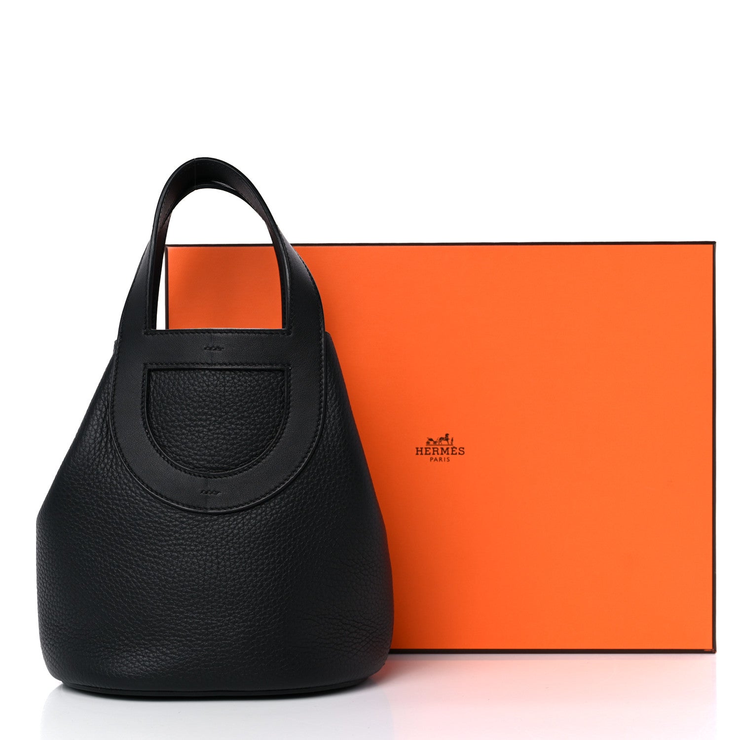 Hermes Taurillon Clemence Swift In-The-Loop 18 Bag Black 10 of 10