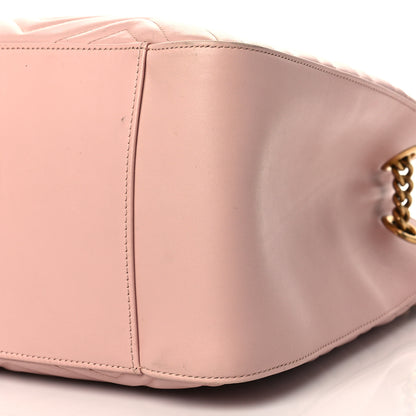 Gucci Calfskin Matelasse Medium GG Marmont Shoulder Tote Bag Perfect Pink 10 of 11