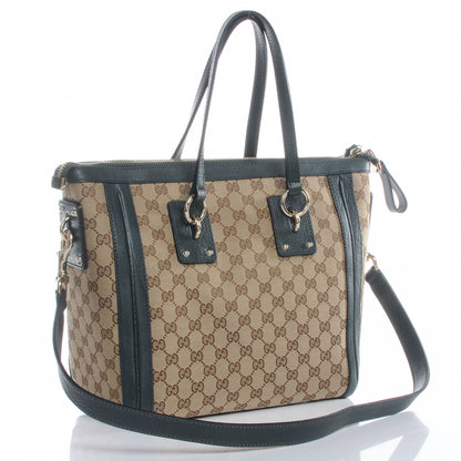 Gucci Monogram Charm Medium Top Handle Bag Green 3 of 7