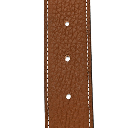 Hermes Box Togo 32mm Belt Strap 115 46 Black Gold 5 of 10