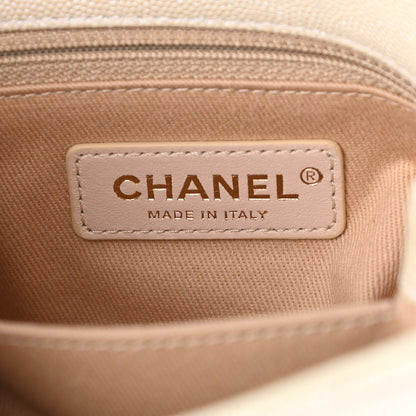 Chanel Iridescent Caviar Quilted Extra Mini Coco Handle Flap Ivory 6 of 10