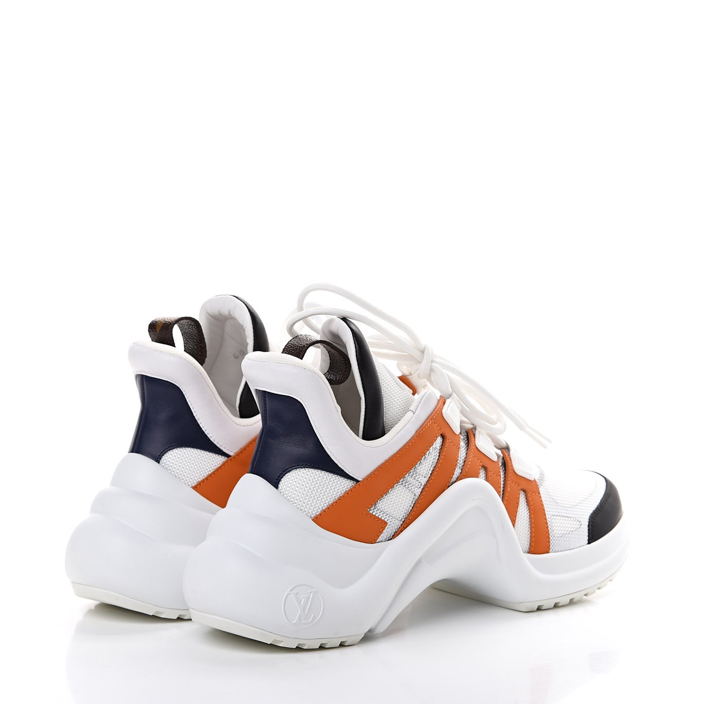 Calfskin Technical Nylon LV Archlight Sneaker 39 White