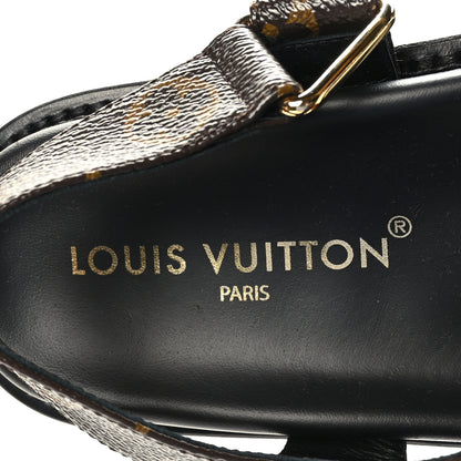 Louis Vuitton Monogram LV Sunset Comfort Flat Sandals 39 Cacao Brown 8 of 9