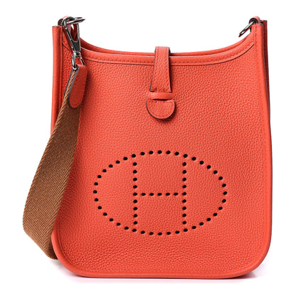 Hermes Taurillon Maurice Amazone Evelyne TPM Capucine Gold 1 of 9