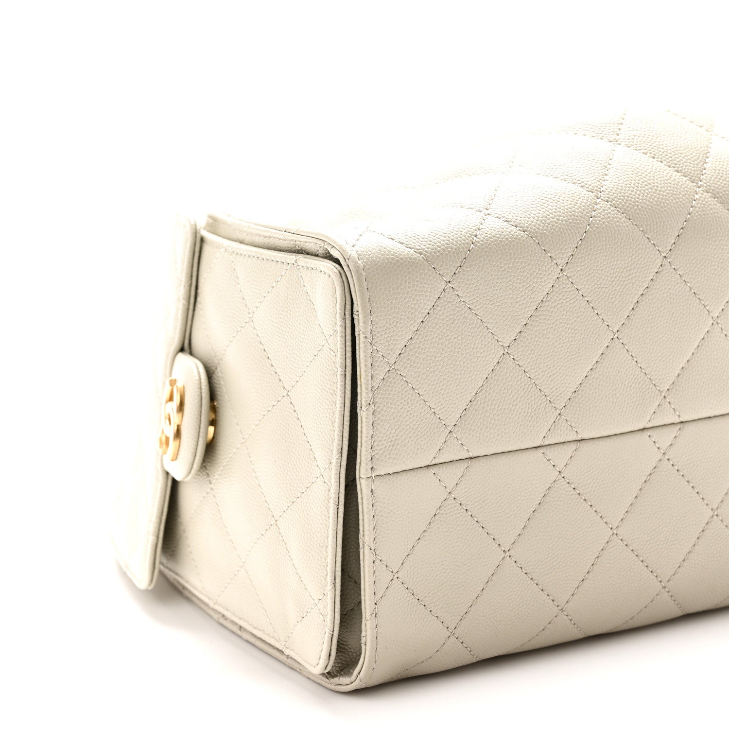 Chanel Caviar Quilted Small Chanel 25 Handbag Light Grey 9 of 10