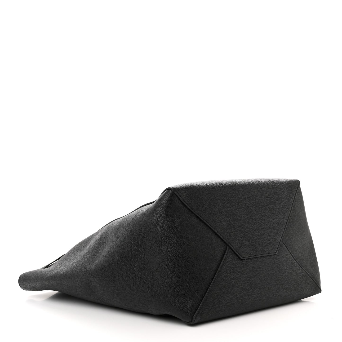 Soft Grained Calfskin Small Belt Cabas Phantom Black