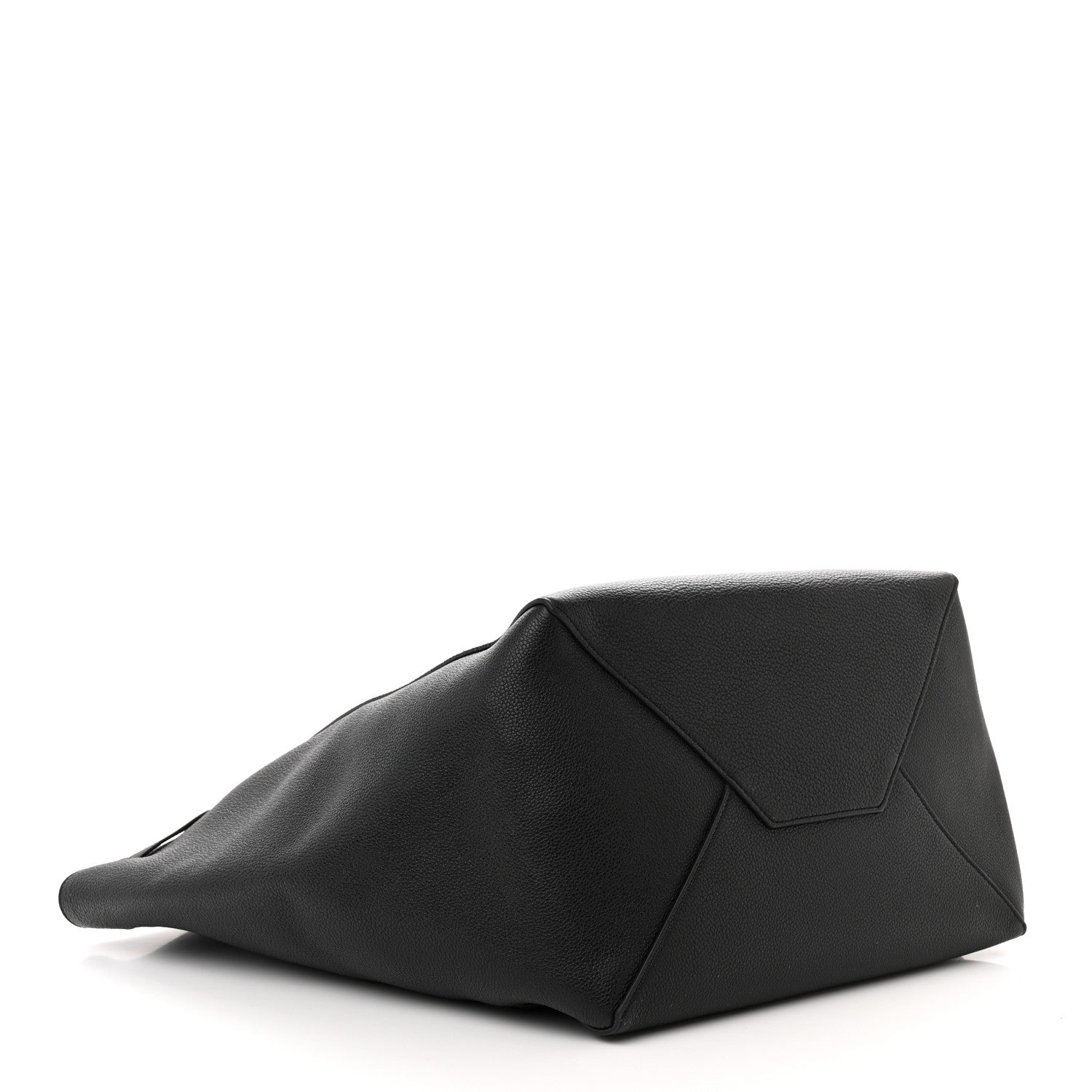 Celine Soft Grained Calfskin Small Belt Cabas Phantom Black 4 of 12