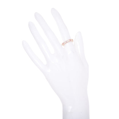Cartier 18K Pink Gold Diamond Pink Sapphire Lanieres Ring 51 5.75 2 of 6