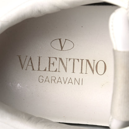 Valentino Garavani Calfskin Rockstud Untitled Open Sneakers 37.5 White 8 of 8