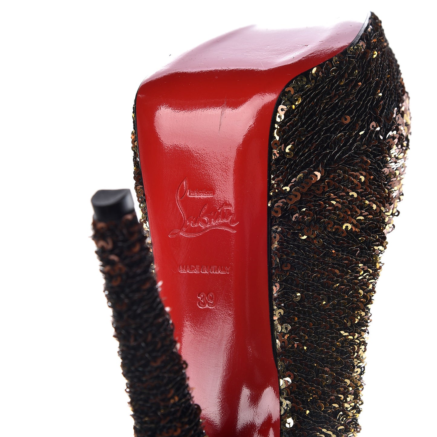 Paillette Sequin Bianca 140 Pumps 39 Gold