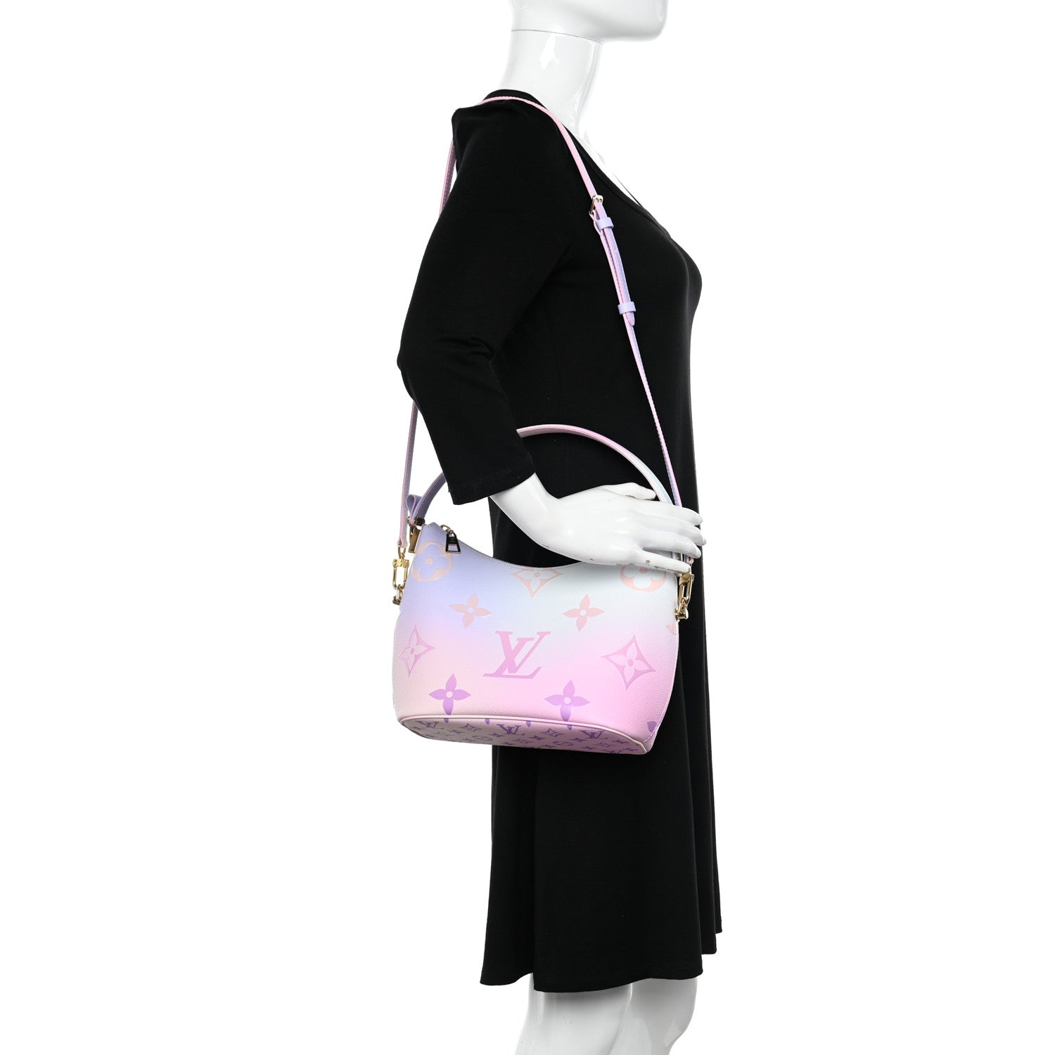 Louis Vuitton Monogram Giant Spring In The City Marshmallow Hobo PM Sunrise Pastel 2 of 9