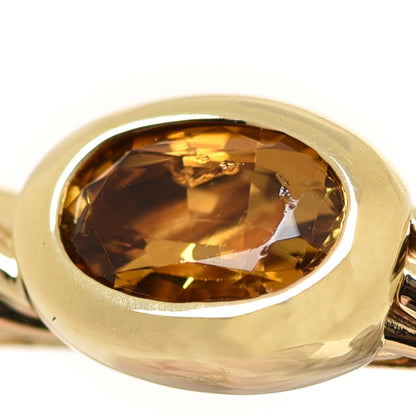 David Yurman 18K Yellow Gold Citrine Cable Classics Bangle Bracelet 4 of 4