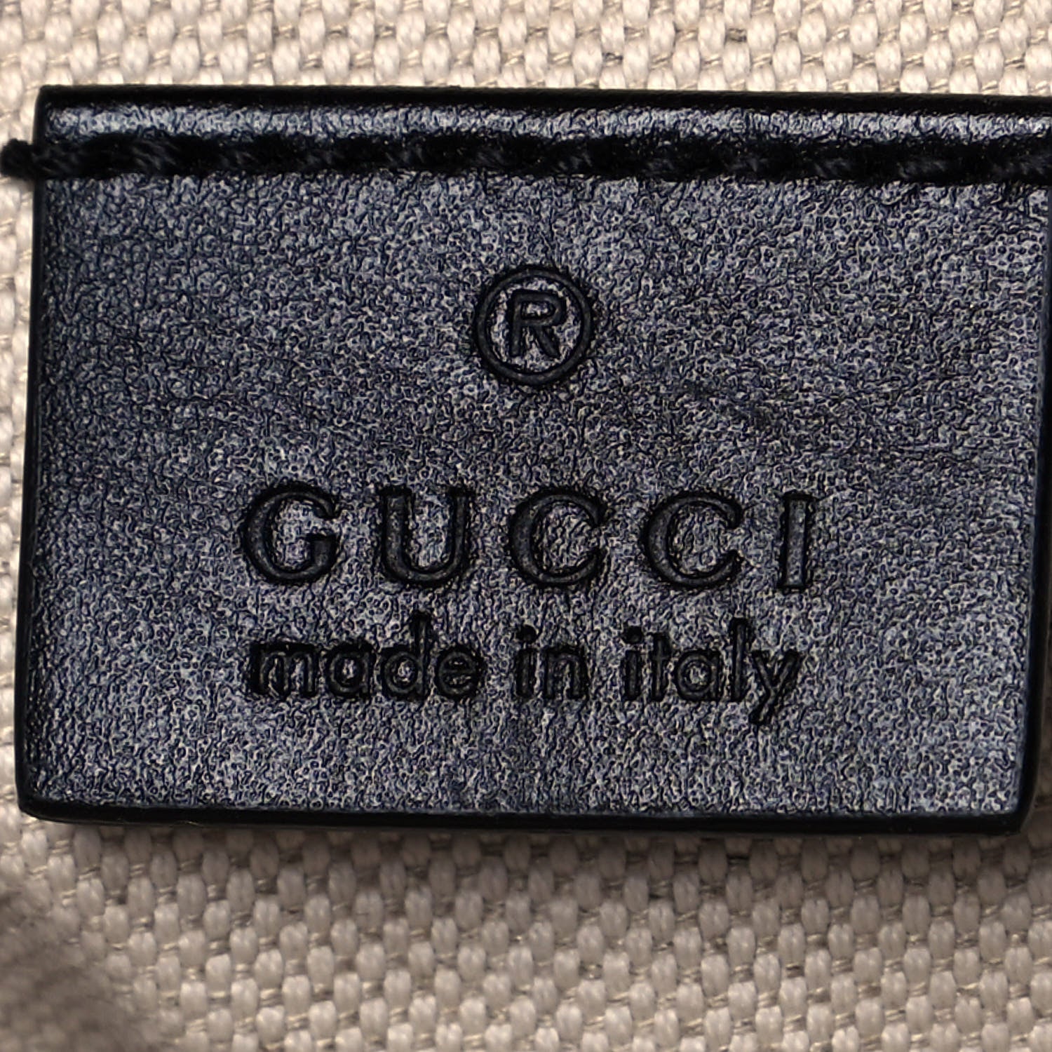 Gucci Calfskin GG Tennis Embossed Belt Bag Black 9 of 14