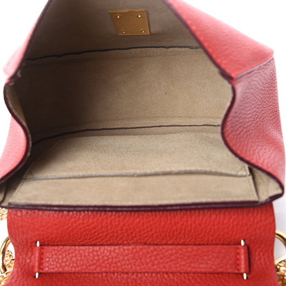 Chloe Grained Lambskin Drew Shoulder Bag Plaid Red 4 of 8
