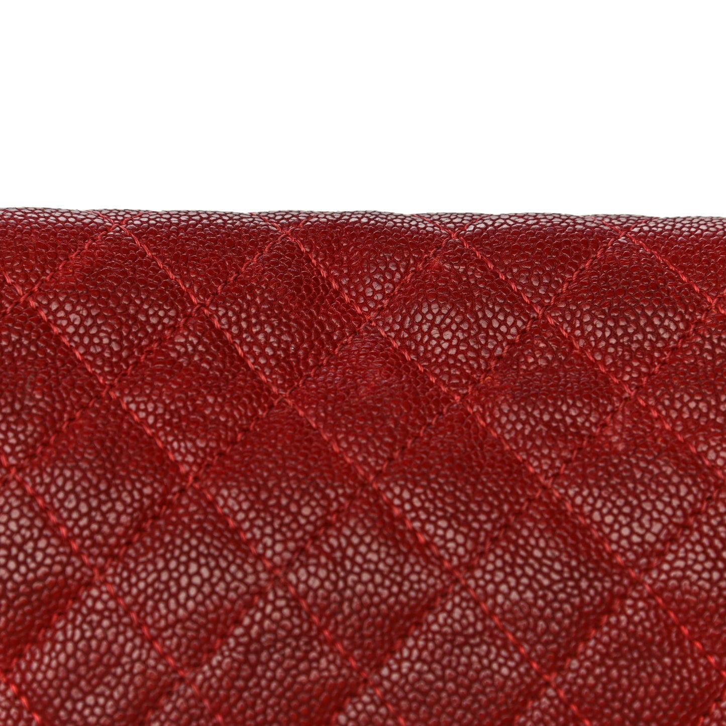 Caviar Quilted Medium Boy Flap Red