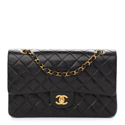Chanel Lambskin Quilted Medium Double Flap Black 1 of 11