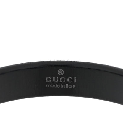 Gucci 18K Yellow Gold Synthetic Corundum Icon Ring Black 61 9.5 4 of 5