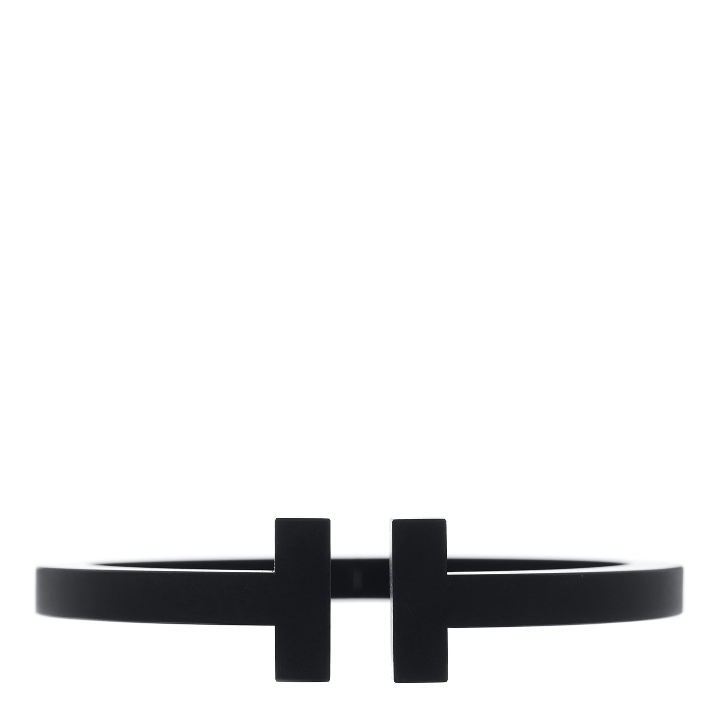 Black-Coated Stainless Steel T Square Bracelet