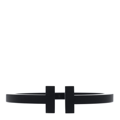 Tiffany Black-Coated Stainless Steel T Square Bracelet 1 of 3