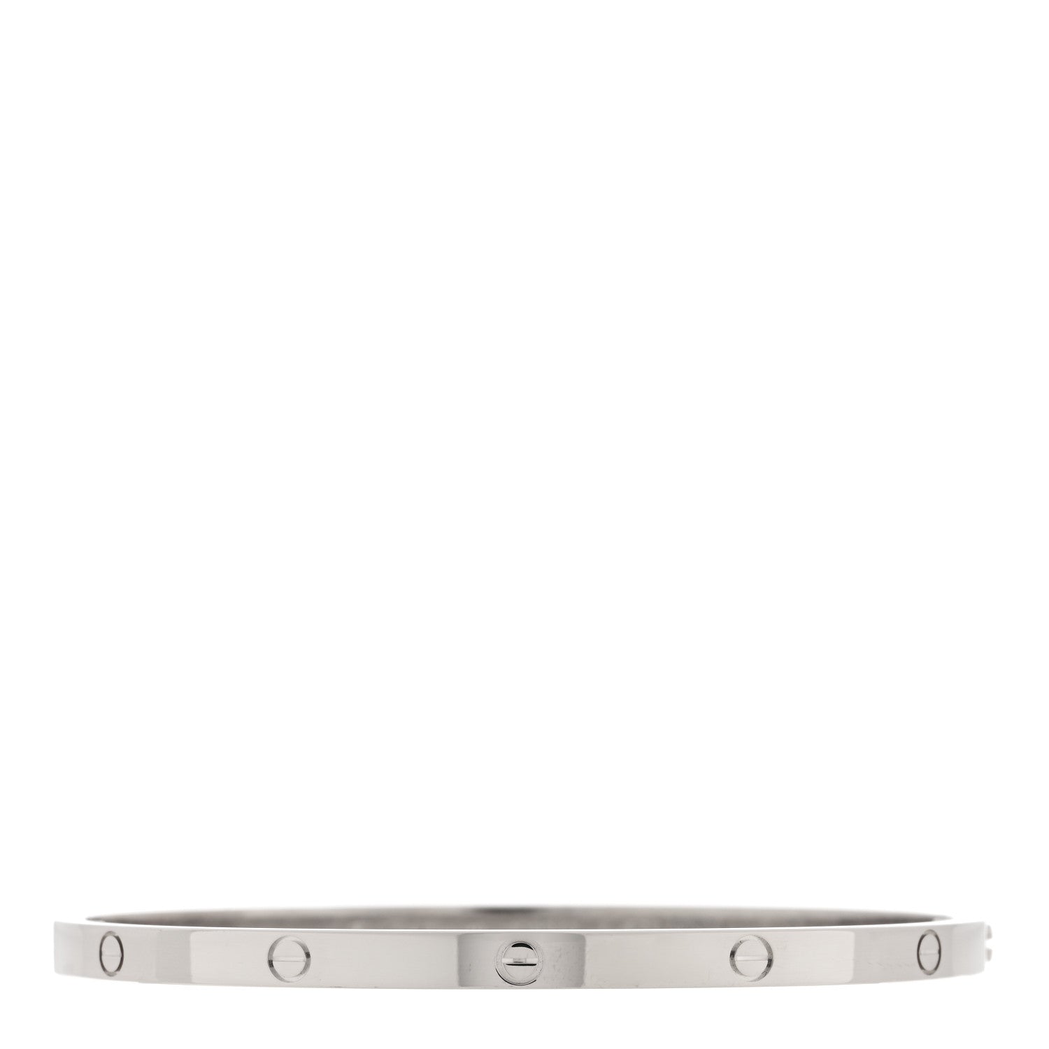 Cartier 18K White Gold Small LOVE Bracelet 17 1 of 5