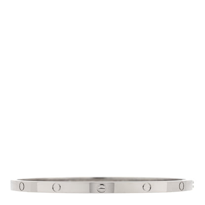 Cartier 18K White Gold Small LOVE Bracelet 17 1 of 5