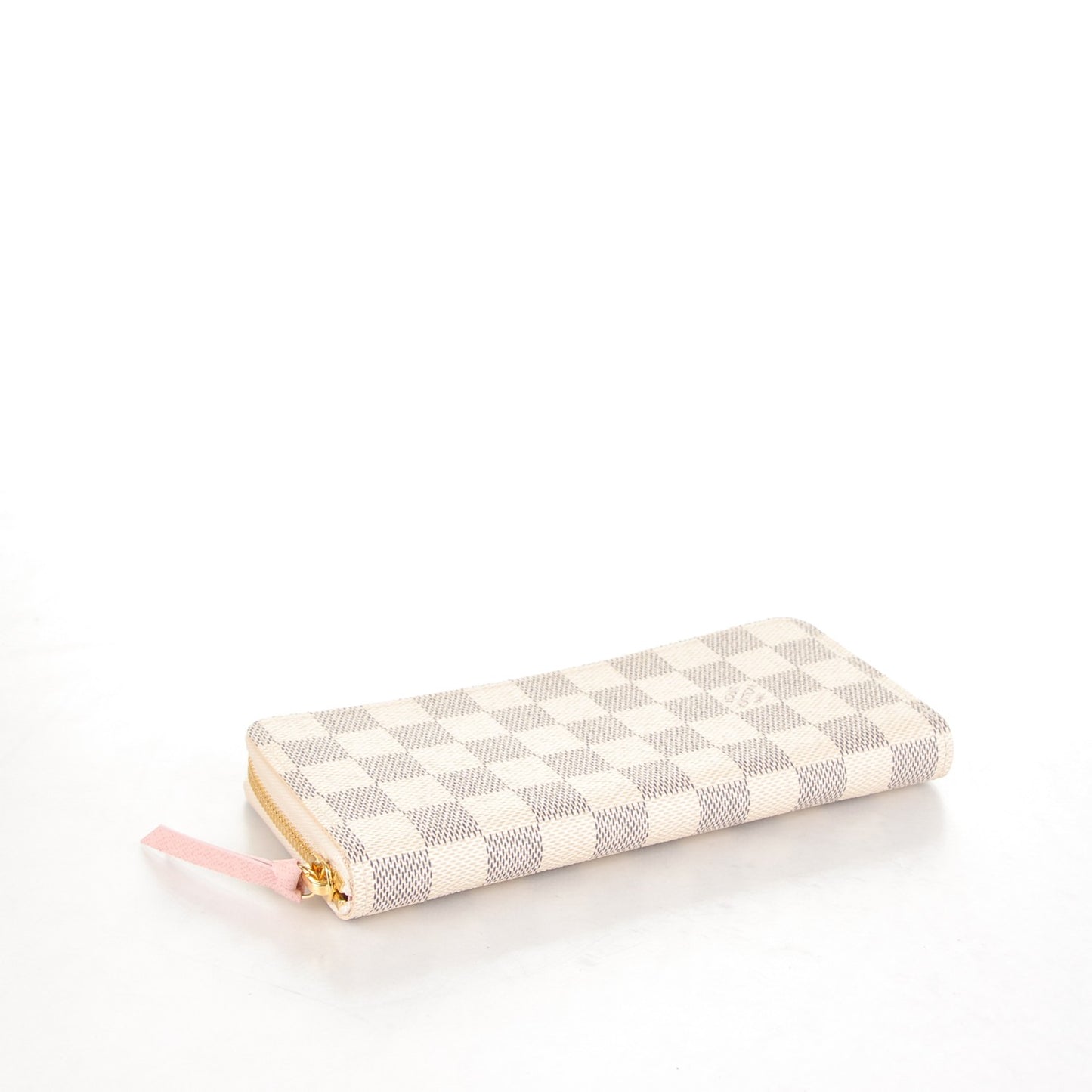 Damier Azur Clemence Wallet Rose Ballerine