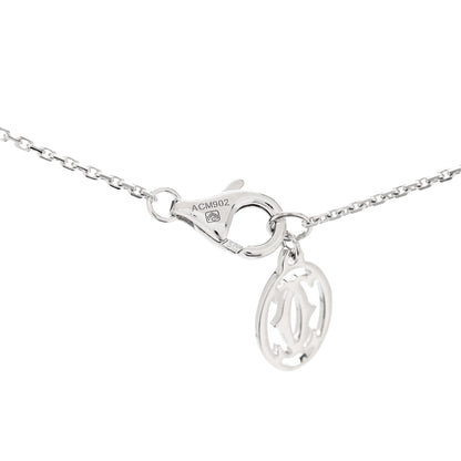 Cartier 18K White Gold Diamond Symbols Cross Pendant Necklace 4 of 5