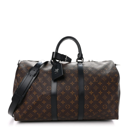 Louis Vuitton Monogram Macassar Keepall Bandouliere 45 1 of 10